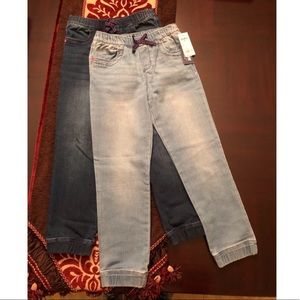 OshKosh Girls Denim Joggers - Bundle of 2